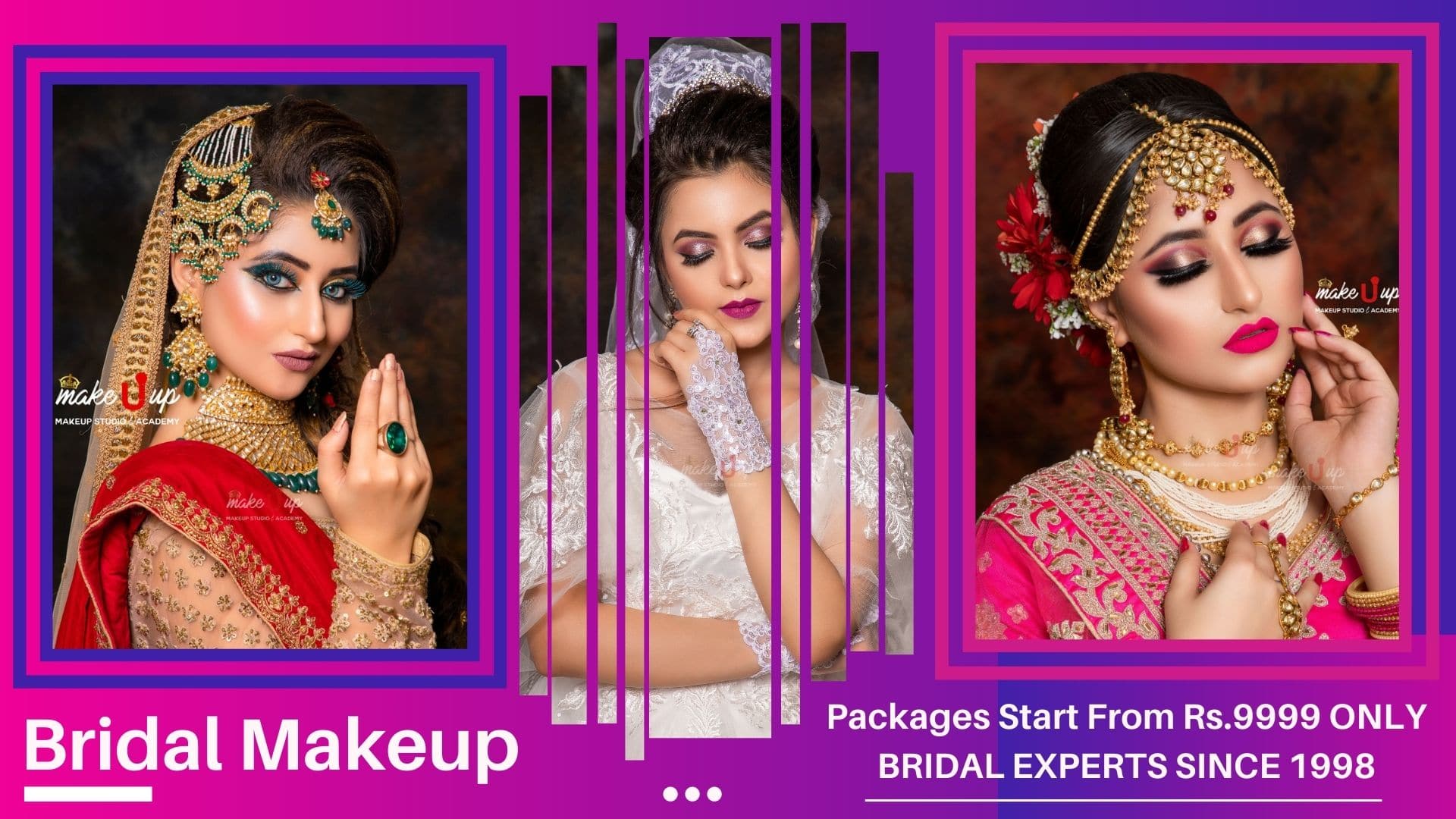 Best Bridal Makeup Artist In Delhi Since 1998 Bridal Price ₹7999 Only